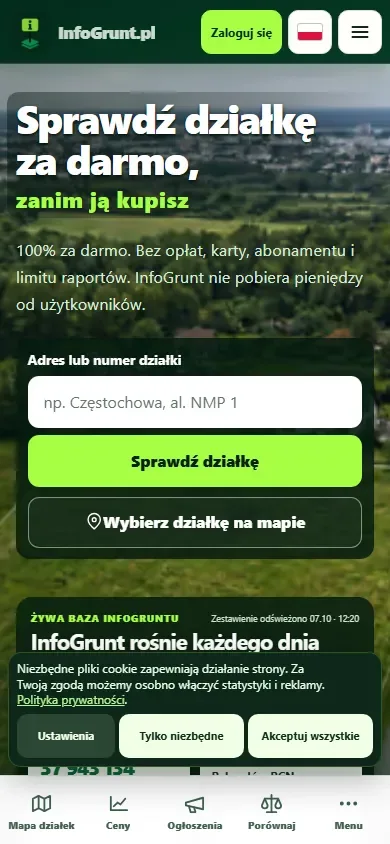 InfoGrunt en un móvil