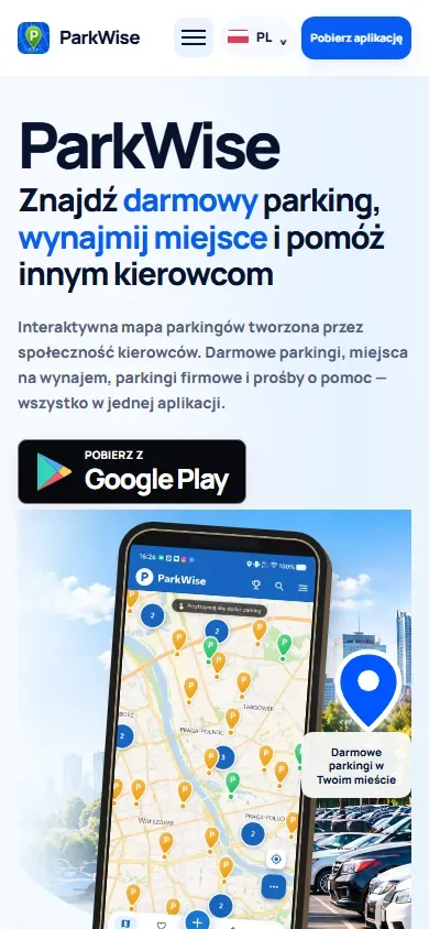 ParkWise en un móvil